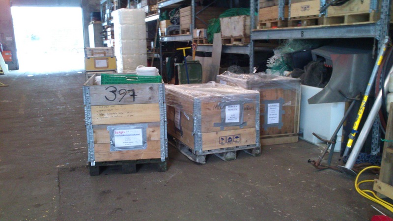 Three (!) pallets of material