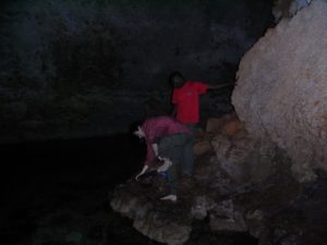 Machumvi Ndogo - preparing for a dive in the dark