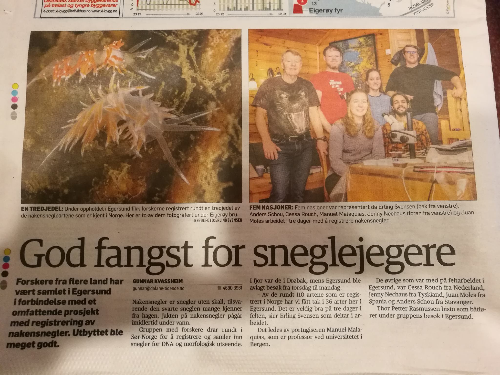 Picture 2 We Made Egersund Unsafe Enough To Have A Small News Item About It In The Ocydalane Tidendeoco A Local Newspaper The Invertebrate Collections